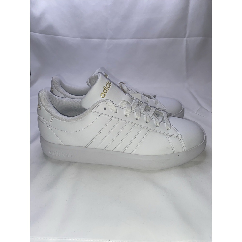 Adidas Grand Court 2.0 Women's Sneakers All White Size 7.5 GW9213. New #369 - Picture 5 of 9
